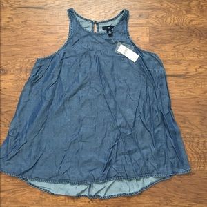 NWT XS Gap Jean Swing Sleeveless Top Women’s